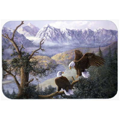 Caroline's Treasures Eagles Glass Cutting Board