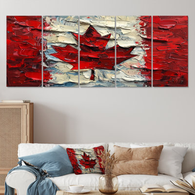 Drapeau du Canada II - ensemble de reproductions d'art mural