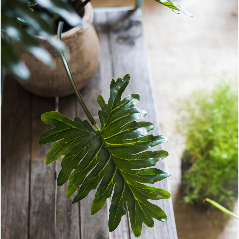 Plante philodendron artificielle en pot