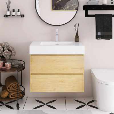 Meuble-lavabo flottant mural 30 po avec lavabo