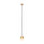 Sean Lavin Gable 1-light Pendant in Hand Rubbed Antique Brass with Alabaster shade