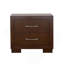 Table de chevet 2 tiroirs en panneau de fibres à densité moyenne avec finition cappuccino-953319808