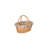 Swing Handle Wicker Shopping Basket with Garden Rose Lining-86604389