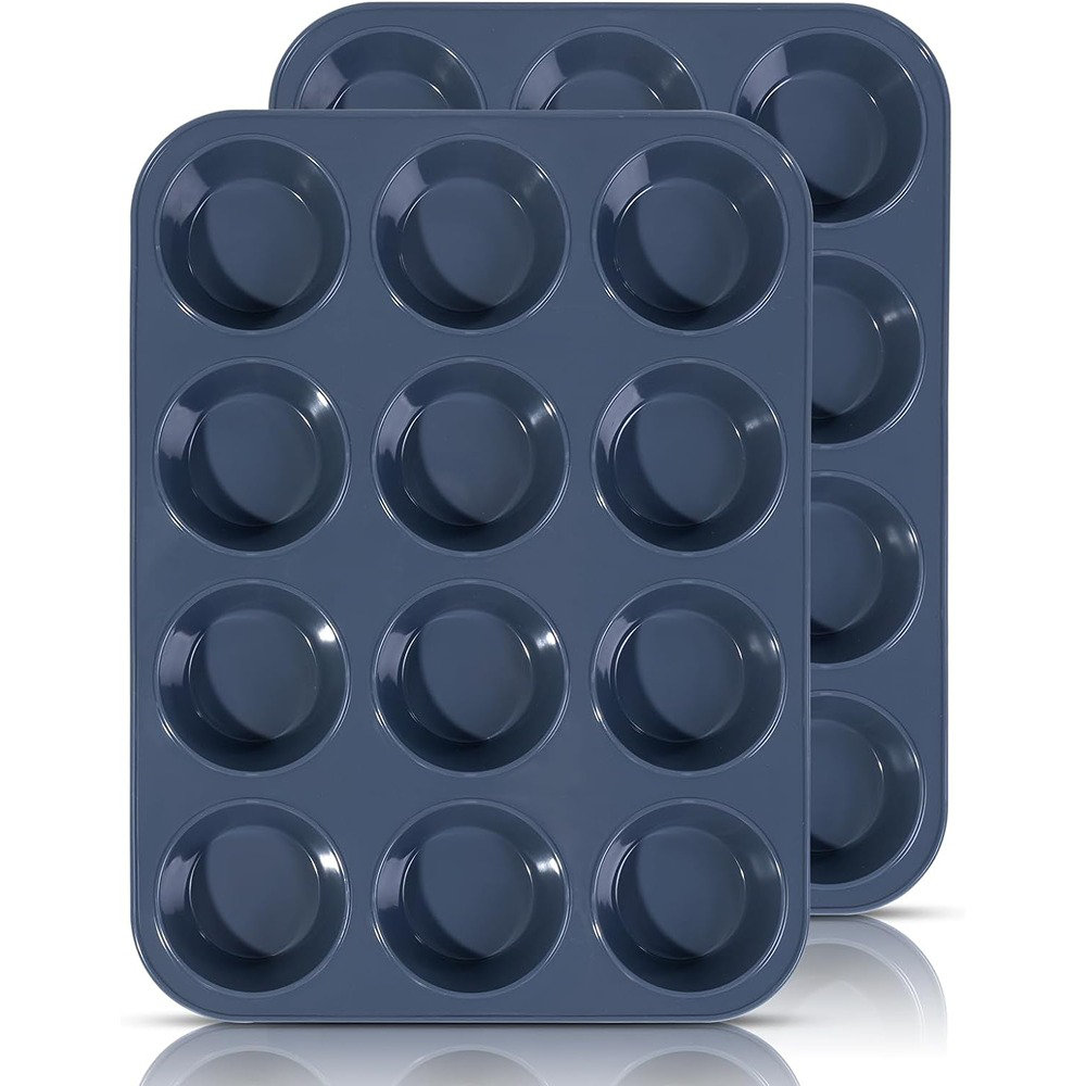 Muffin Pan, 2.75 Silicone Muffin Tin 6 Cups Silicone Cupcake