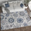 Tapis bleu marine / crème Majoros-25248330