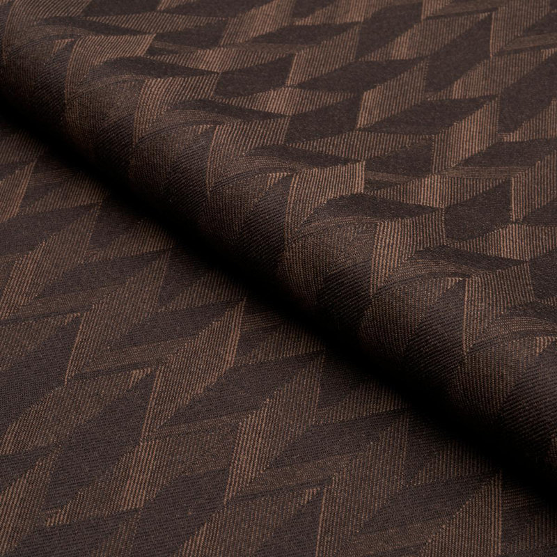 Schumacher x Patterson Flynn Ezra Wool Fabric, Chocolate