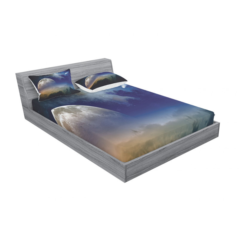 Microfiber Sheet Set, Queen Sheet Set with Fitted Sheet