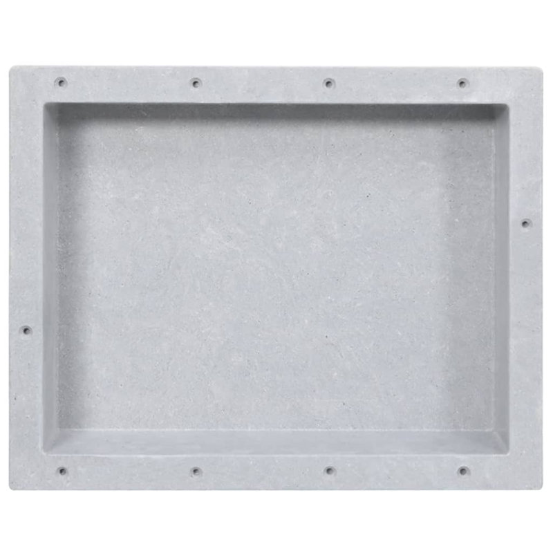 Pearcy Plastic / Acrylic Recessed Bathroom Shelves, Grey