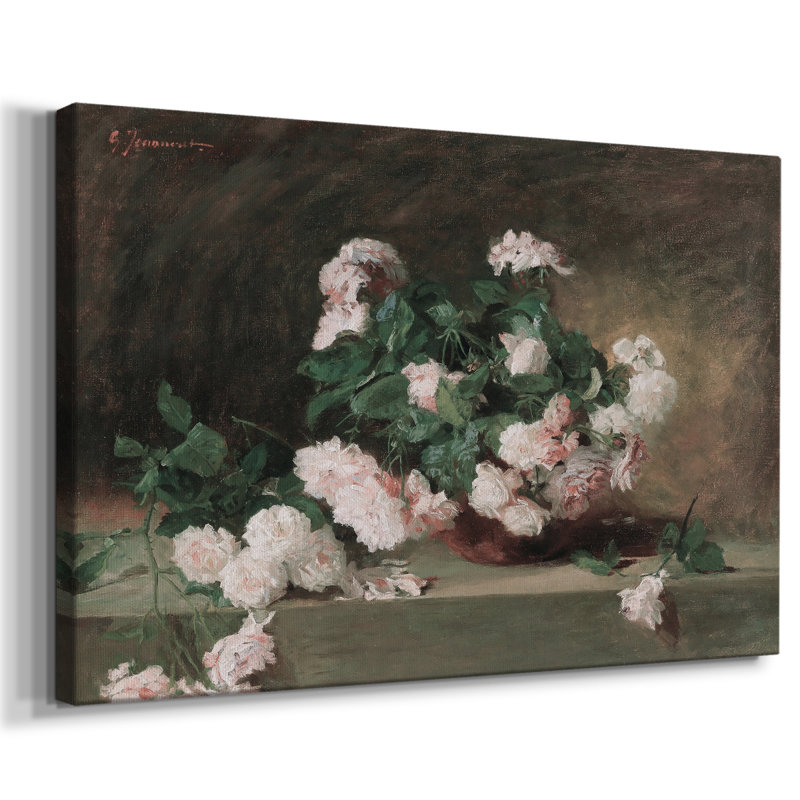 Botanique rétro - CVI, H 13 po x l 19 po x P 1,5 po, Toile tendue