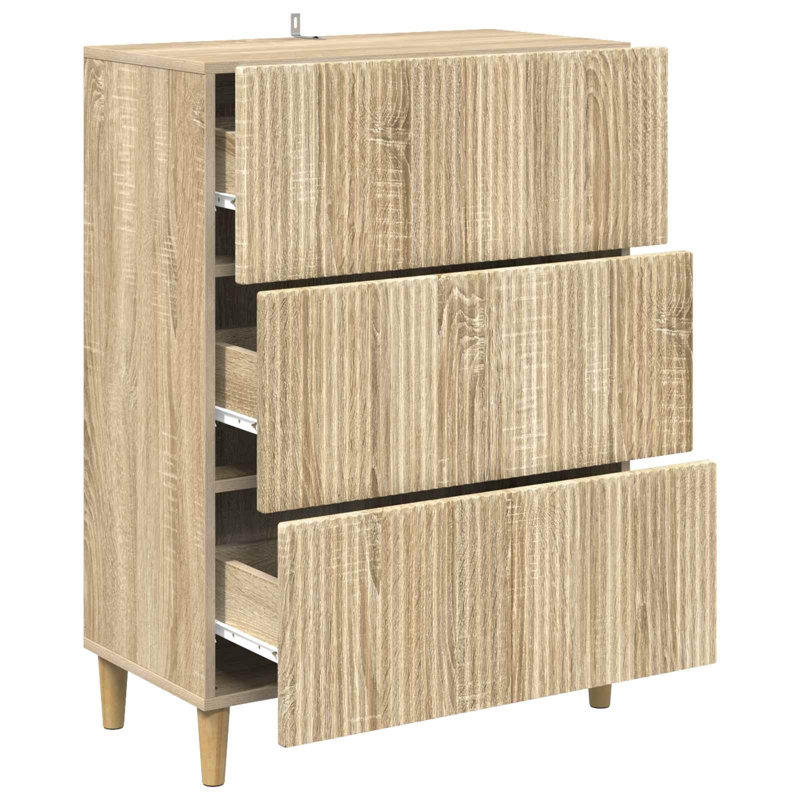 Standard Accent Chest, Sonoma Oak, 90cm H x 66cm W x 34.5cm D