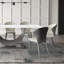 Table de salle à manger moderne en pierre frittée pour 6-8 avec base piédestal, pré-assemblé-1363262480-1363262490-1363262488