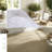 Comfortable White Bedding Sets, King Size, Transitional Style For Home