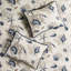 Courtepointe en microfibre bleue - Simple / Simple TG avec motif corail et coquillages