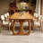 Burlywood Rectangular Solid Wood Dining Table-217827177