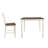 Ranch Style Dining Set With Oak Top Table & Ladder Back Chairs-1490712525