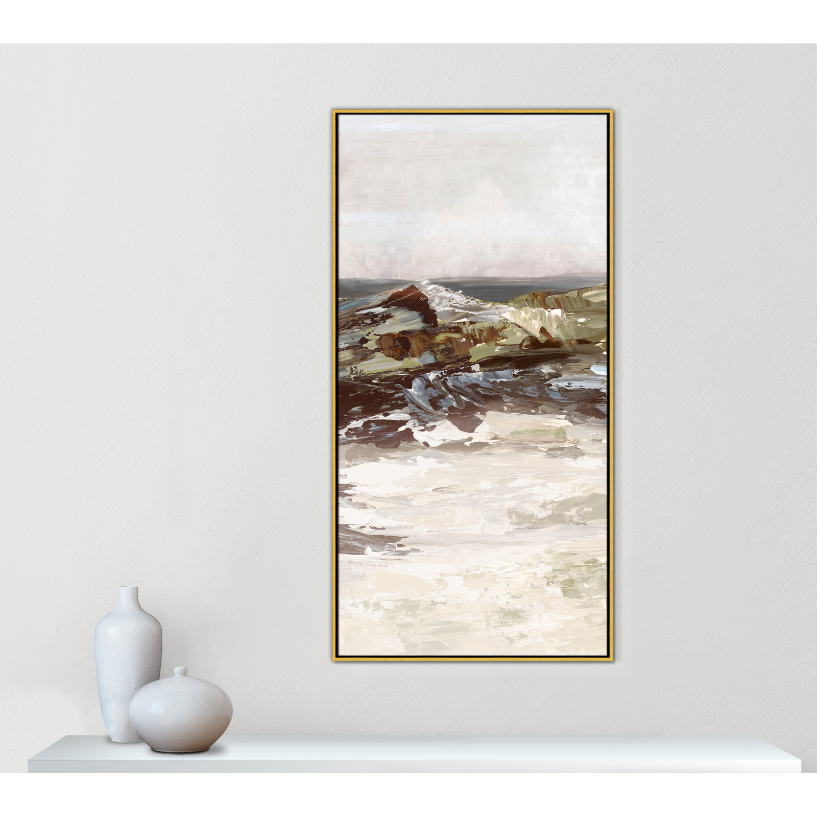 Stoney Peak Print by , 61.5" H x 31.5" W, Gold