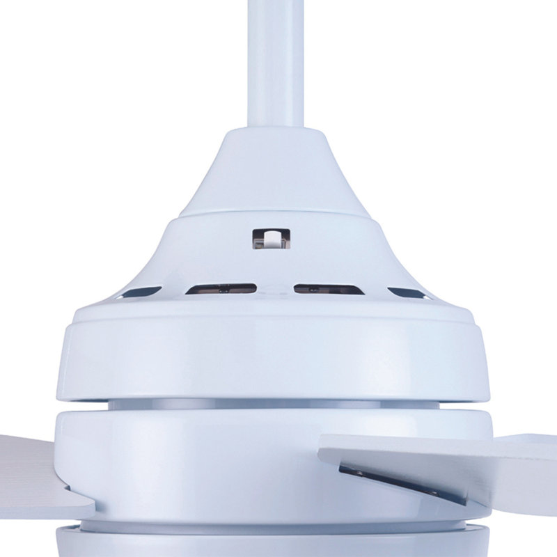 Ventilateur de plafond 52 po avec lumières DEL et télécommande Eamon, Blanc