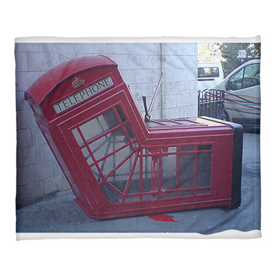 Banksy Sewn Throw Blanket