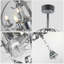 20" Chrome Metal Frame Fanlight with Crystal Accents
