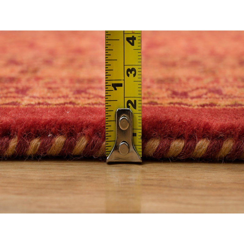 Tapis noué à la main 8 pi 1 po x 10 pi 1 po orange en laine Tebraz Mahi AC49260AFEE64FB780B53BC866BE3946