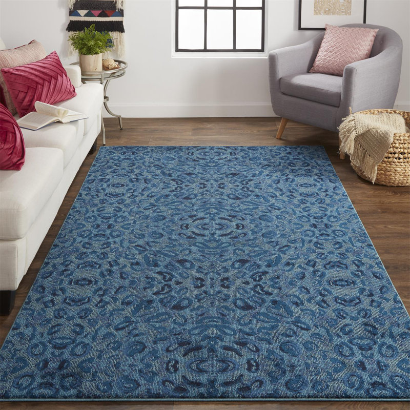 Floral Indoor Rug, Rectangle 4'3" x 6'3"