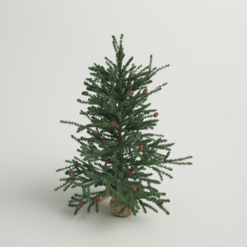 Arbre de table de Noël artificiel en pin Eastport, H 2,5 pi, Non éclairé