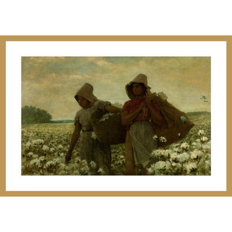 The Cotton Pickers par Winslow Homer - Impression sur toile, H 28,85 po x l 41,5 po