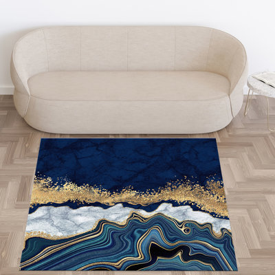 Floral Medley Non Woven Soft Printed Rug with Vibrant Colors and Intricate Design for Living Room or Bedroom Decor