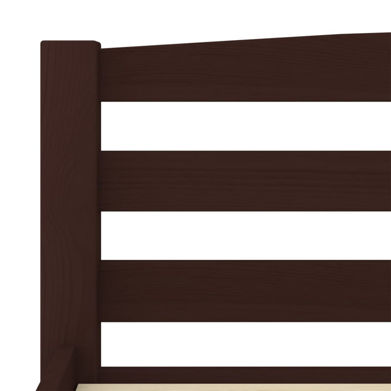Beeman Solid Wood Bed, Light Brown, European Single (90 x 200cm)