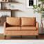 Causeuse moderne en similicuir de 51 po-1857327981