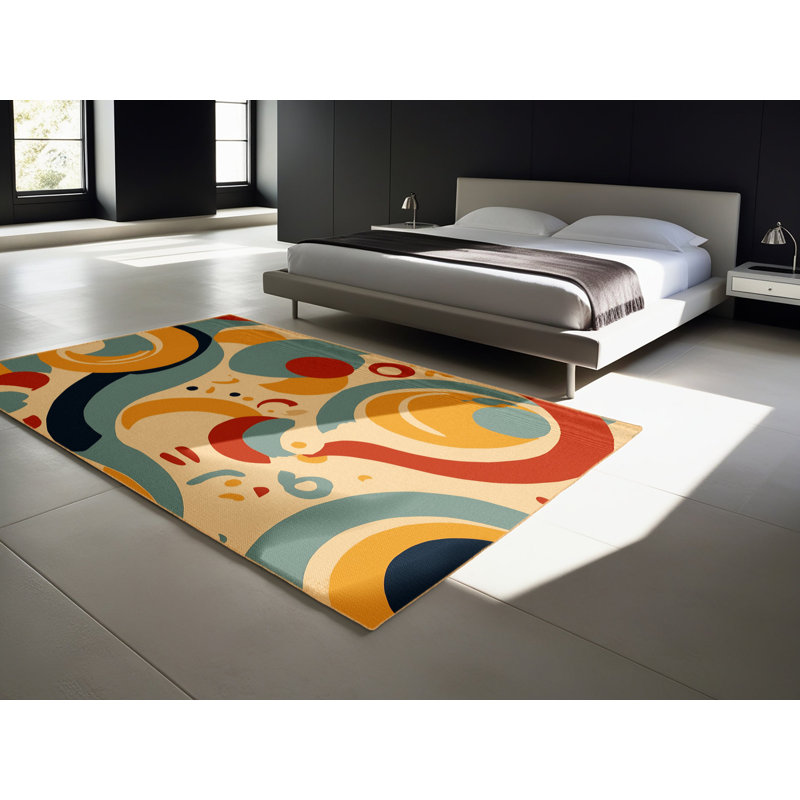 Funky Ripple Rug, Round 8'