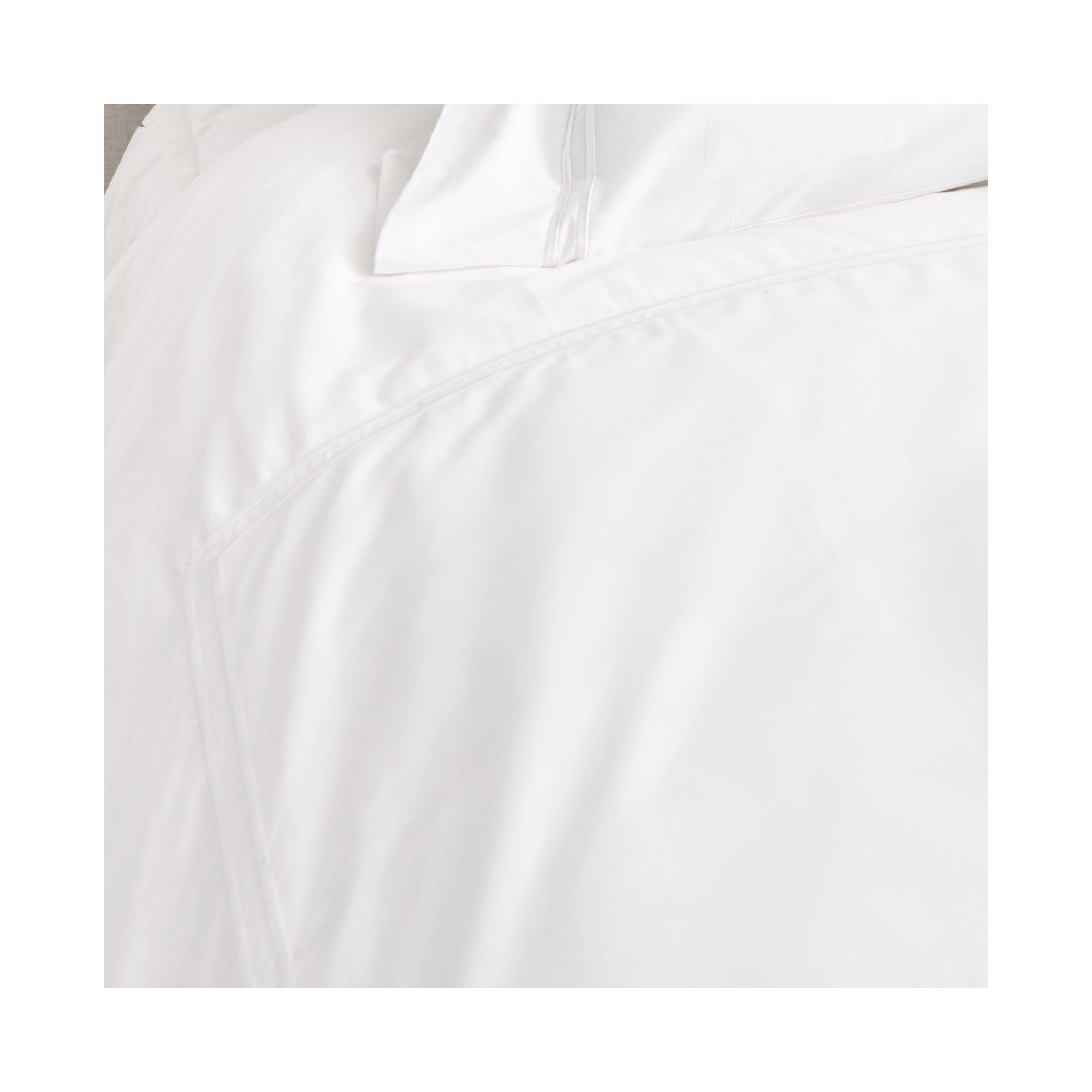 Coltrane Standard Cotton Duvet Cover Set, White, King