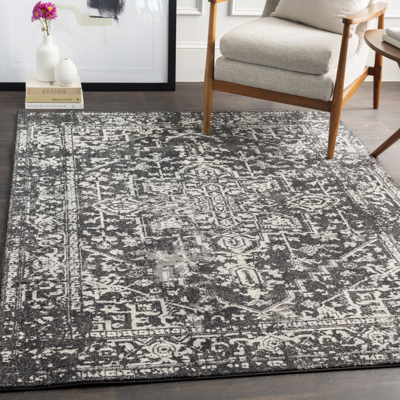 Tapis à motif oriental Adelia, Rectangle 9 pi 3 po x 12 pi 6 po