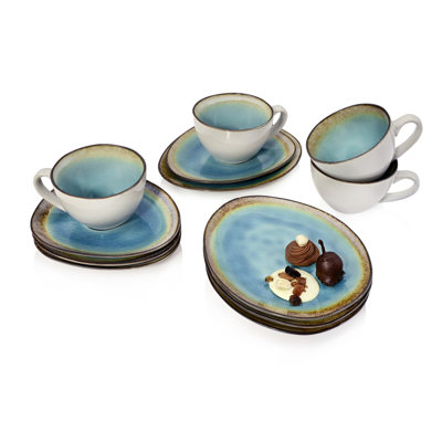 Ayasha 12 Piece Dinnerware Set, Service for 4