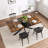 Retro Rectangular Stretch Dining Table-1113495191