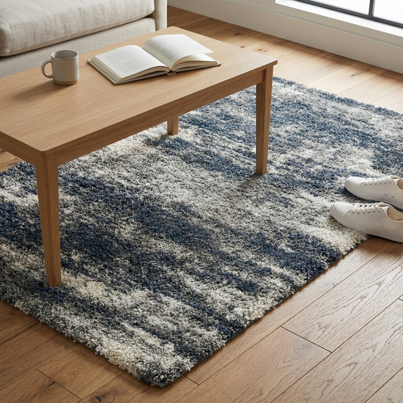 Alban Performance Abstract Indoor Rug, Rectangle 4'3" x 6'