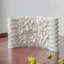 Vase de table rectangulaire blanc moderne en céramique