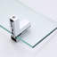 Keyshia Aluminum Bathroom Glass Shelf Tempered Glass Rectangular Extra Wall Mount (Set of 2)-927966950-931041852