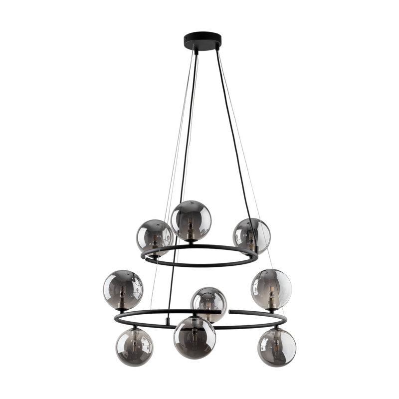 Aspermont 9 - Light Cluster Pendant, Grey/Brown/Blue