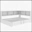 Lit de jour double en métal avec lit gigogne, armoires de rangement et ports USB pour les maisons minimalistes modernes-1507743916
