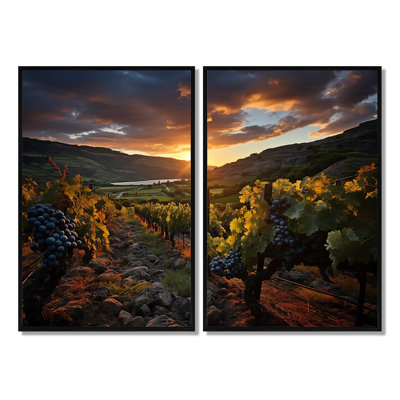 «Scenic Impressive Vineyard - Large Vineyard», art mural