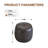 11.8In Small Tufted Round Upholstered Ottoman-125374304