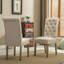 Chaise parsons capitonnée en bois massif, ensemble de 2, brun clair-139803663