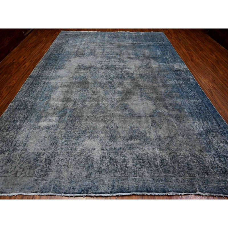 Tapis oriental noué à la main 9 pi 8 po x 13 pi 3 po Zoroastrian Karman