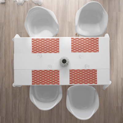 Polyester Floral Rectangle Placemat