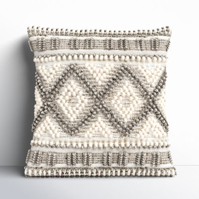 Reni Geometric Cotton Blend Reversible Pillow Cover