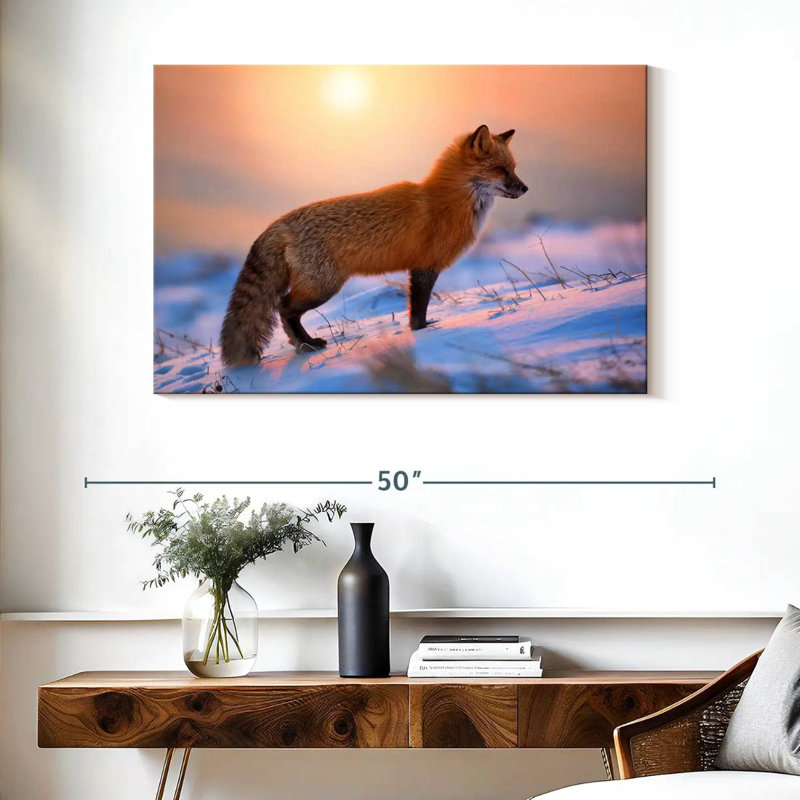 Brampt Sunny Red Fox, 26" H x 39" W