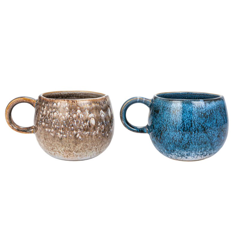 Ensemble de tasses rondes en grès