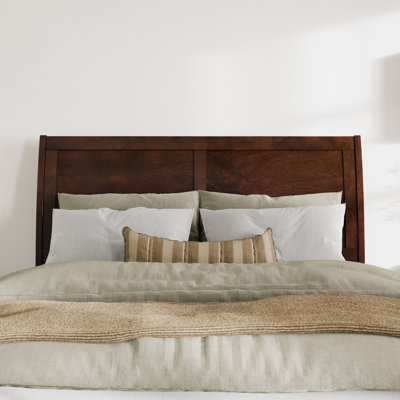 Lampley Solid Wood Sleigh Headboard