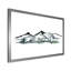 «Minimalistic Winter Mountains and Fir Forest I», peinture sur toile à cadre flottant-59850723-59850724